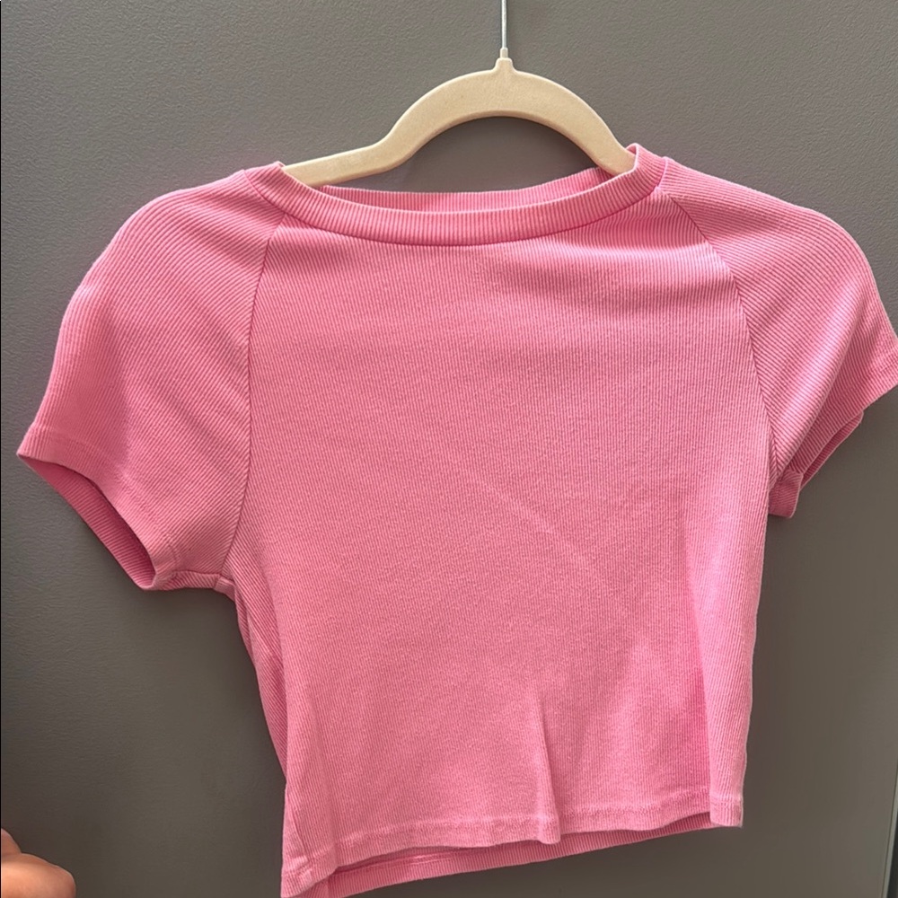Aerie Soft Pink Ribbed Top